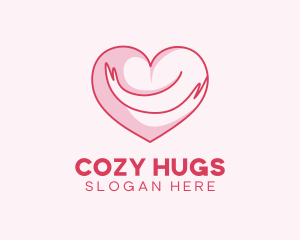 Heart Hug Charity logo design