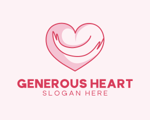 Heart Hug Charity logo design