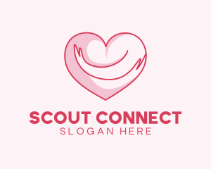 Heart Hug Charity logo design