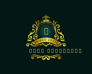 Delxue Crest Crown logo design