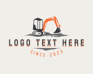 Quarry - Digging Excavator Construction logo design