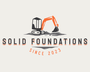 Digging Excavator Construction logo design