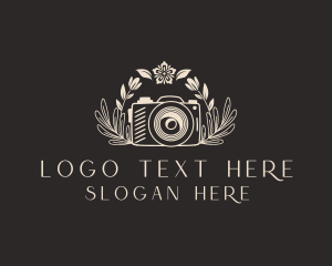 Sketch - Creative Floral Camera logo design