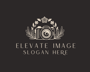 Creative Floral Camera  logo design