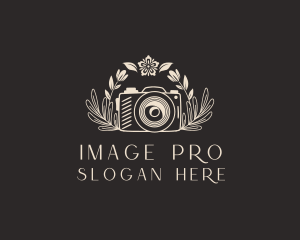 Creative Floral Camera  logo design