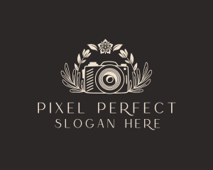 Creative Floral Camera  logo design