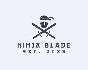 Ninja Samurai Sword logo design