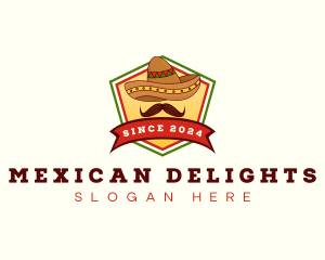 Mexican Sombrero Hat logo design