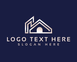 Home - Construction House Roofing logo design