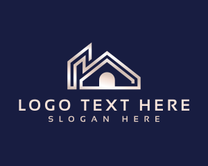 Real Estate - Construction House Roofing logo design