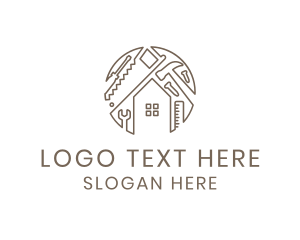 Nail - Home Improvement Construction Tools logo design