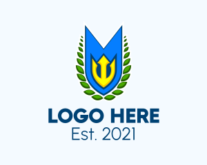Staff - Poseidon Banner Flag logo design