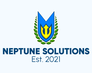 Neptune - Poseidon Banner Flag logo design