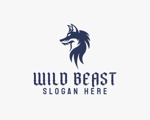 Wild Wolf Character logo design