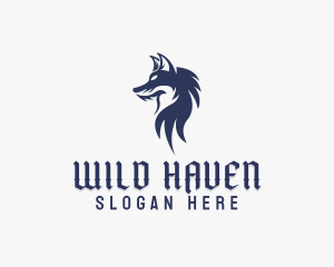 Wild Wolf Character logo design