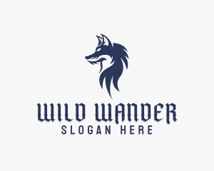 Wild Wolf Character logo design