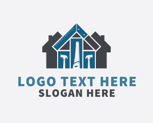 Woodworking - House Carpentry Tools logo design
