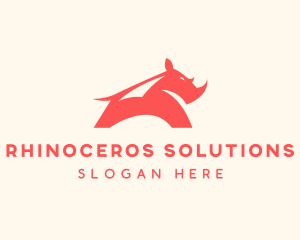 Rhinoceros - Strong Rhinoceros Horn logo design