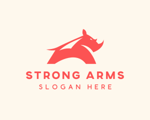 Strong Rhinoceros Horn logo design