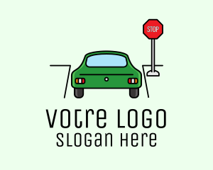 Automotive Car Stop Sign Logo