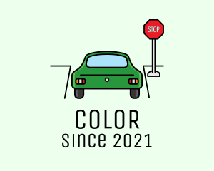 Car Wash - Automotive Car Stop Sign logo design