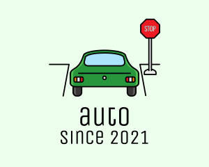 Signage - Automotive Car Stop Sign logo design
