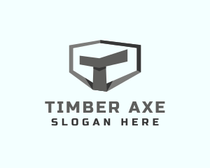 Construction Shield Letter T logo design