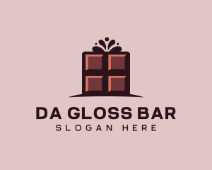 Culinary Chocolate Bar Candy logo design