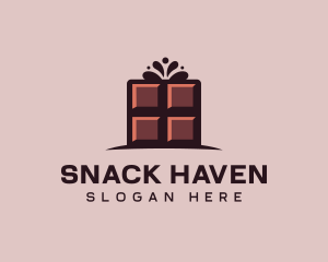 Culinary Chocolate Bar Candy logo design