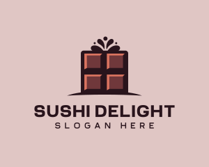 Culinary Chocolate Bar Candy logo design