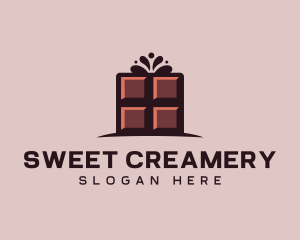 Culinary Chocolate Bar Candy logo design