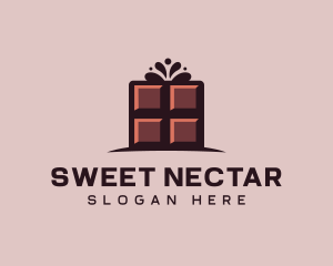 Culinary Chocolate Bar Candy logo design