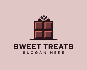 Confection - Culinary Chocolate Bar Candy logo design