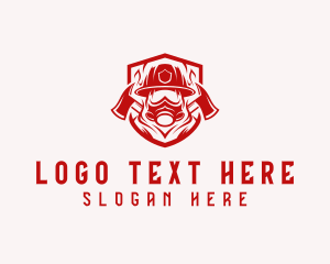 Rescue - Firefighter Rescue Axe logo design