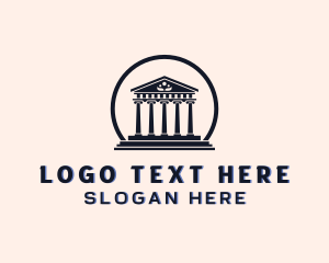 Greek - Greek Temple Architecture logo design