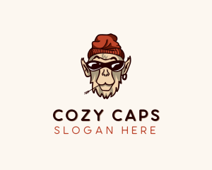 Beanie Monkey Fashion Accessory  logo design