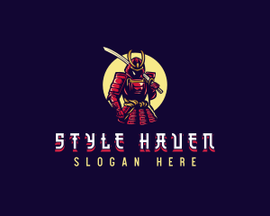 Sharp - Shogun Samurai Warrior logo design