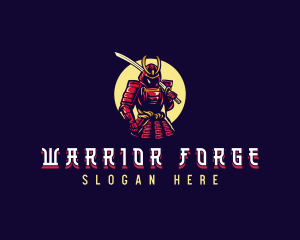 Samurai - Shogun Samurai Warrior logo design