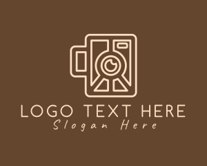 Lense - Photographer Outline Camera logo design
