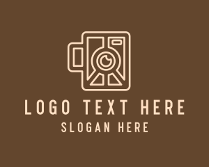 Videographer - Photographer Outline Camera logo design