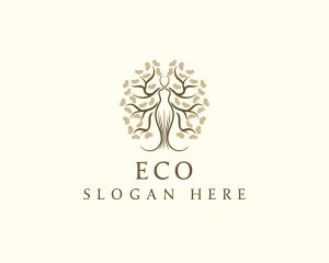 Plant - Woman Tree Eco logo design