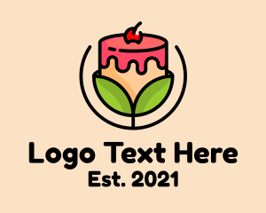 Food - Organic Dessert Cake logo design