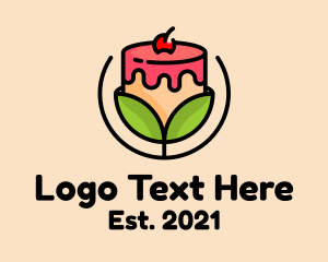 Leaf - Organic Dessert Cake logo design