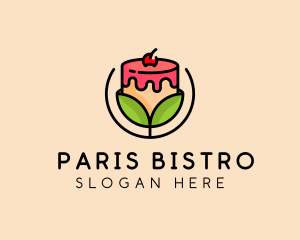 Organic Dessert Cake  logo design