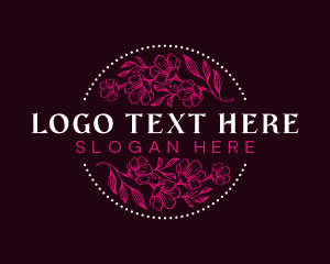 Cosmetics - Floral Botanical Beauty logo design