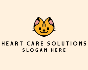 Cute Pet Cat  logo design