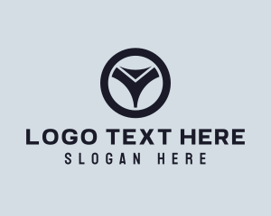 Driver - Steering Wheel Car Garage logo design