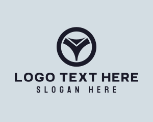 Round - Steering Wheel Car Garage logo design