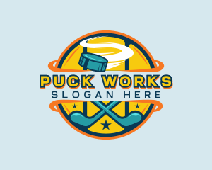 Puck - Hockey Tournament Team logo design