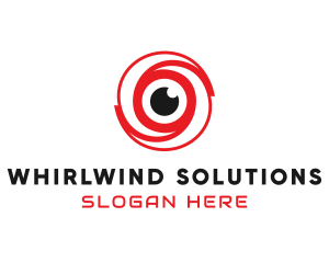 Whirl - Red Eye Whirl logo design